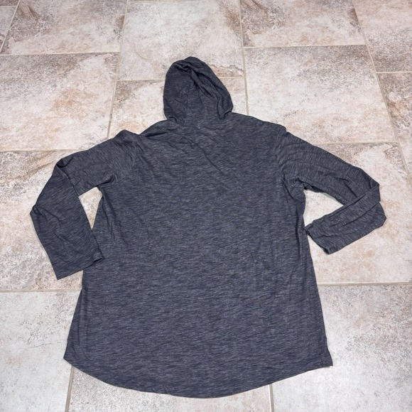 Nike New England Patriots Long Sleeve Hooded Shirt Men's XL Gray Lightweight - Picture 8 of 11